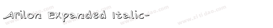 Arilon Expanded Italic字体转换
